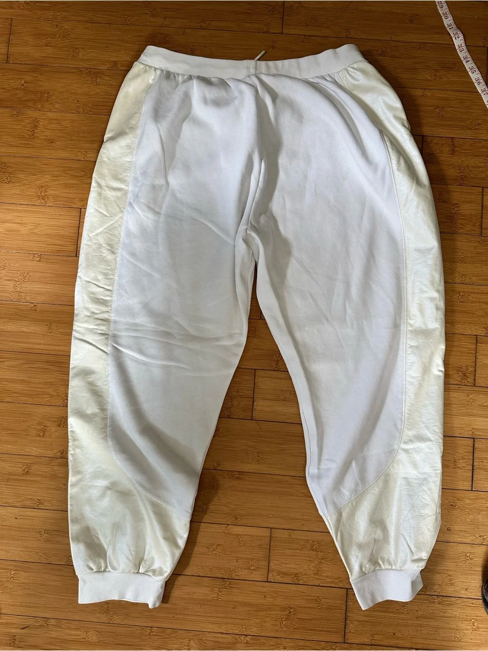Nike White Men’s Sweatpants, Joggers with Triple Swoosh